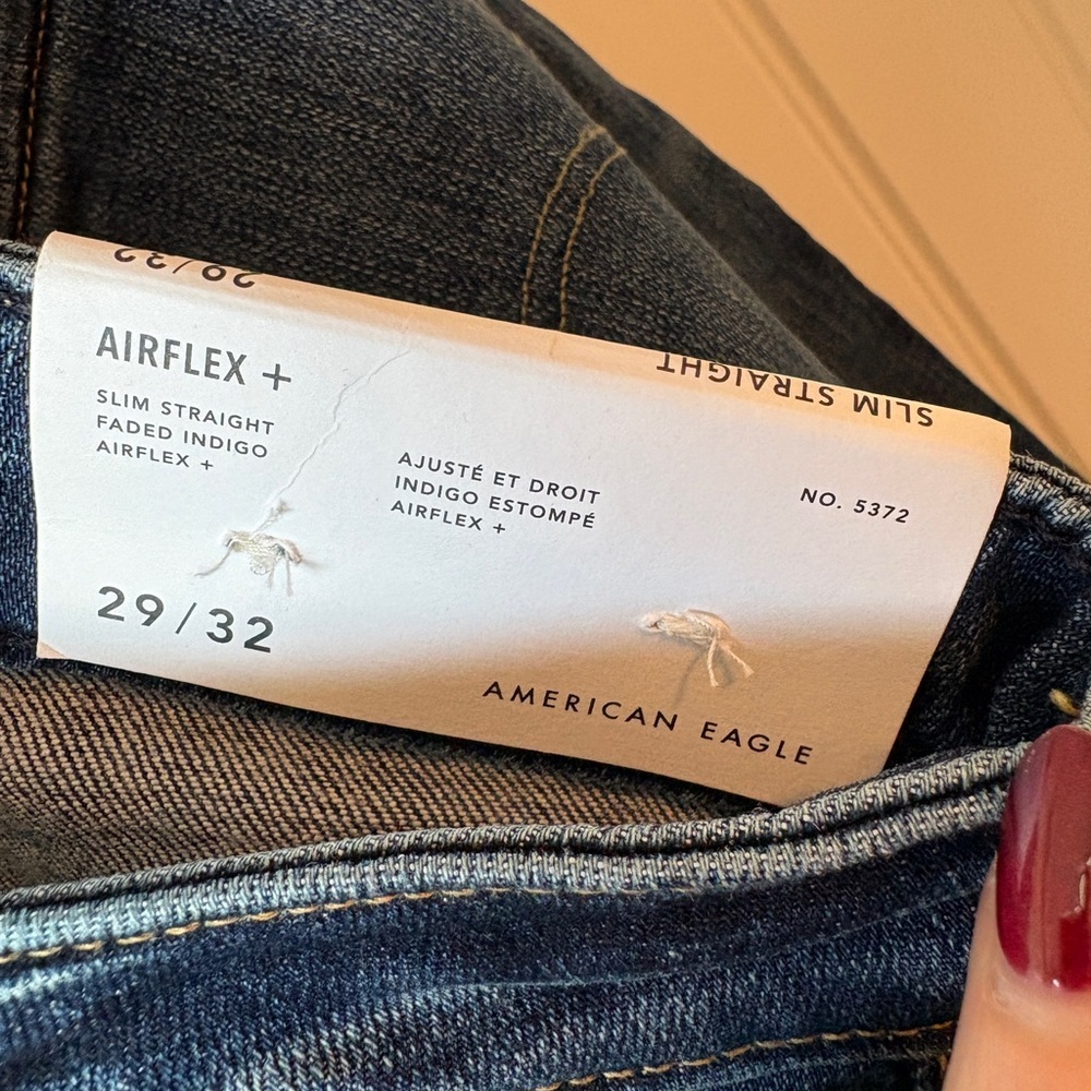 American Eagle Men Slim Straight Airflex Jeans NWT - Picture 4 of 4